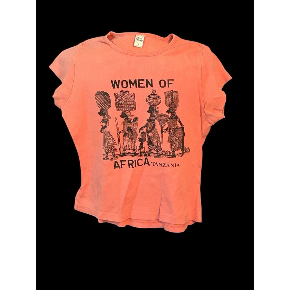Women Of Africa Tanzania Girls Size XL Bay Beauty 100% Cotton Shirt